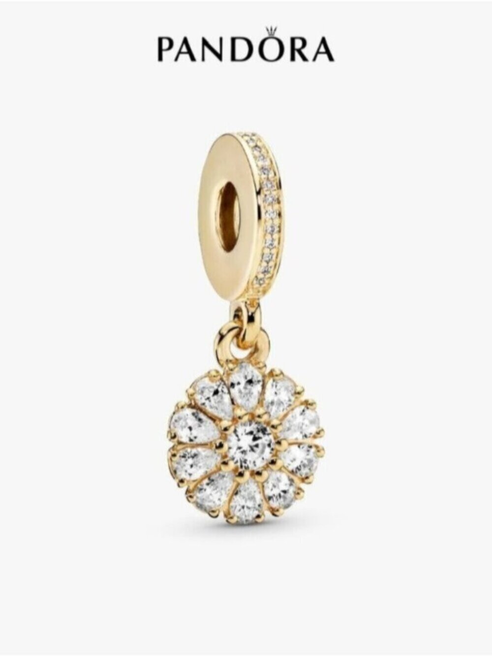 Pandora Sparkling Flower Dangle Charm